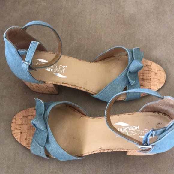 Aerosoles Heelrest blue Sandals - Picture 5 of 7